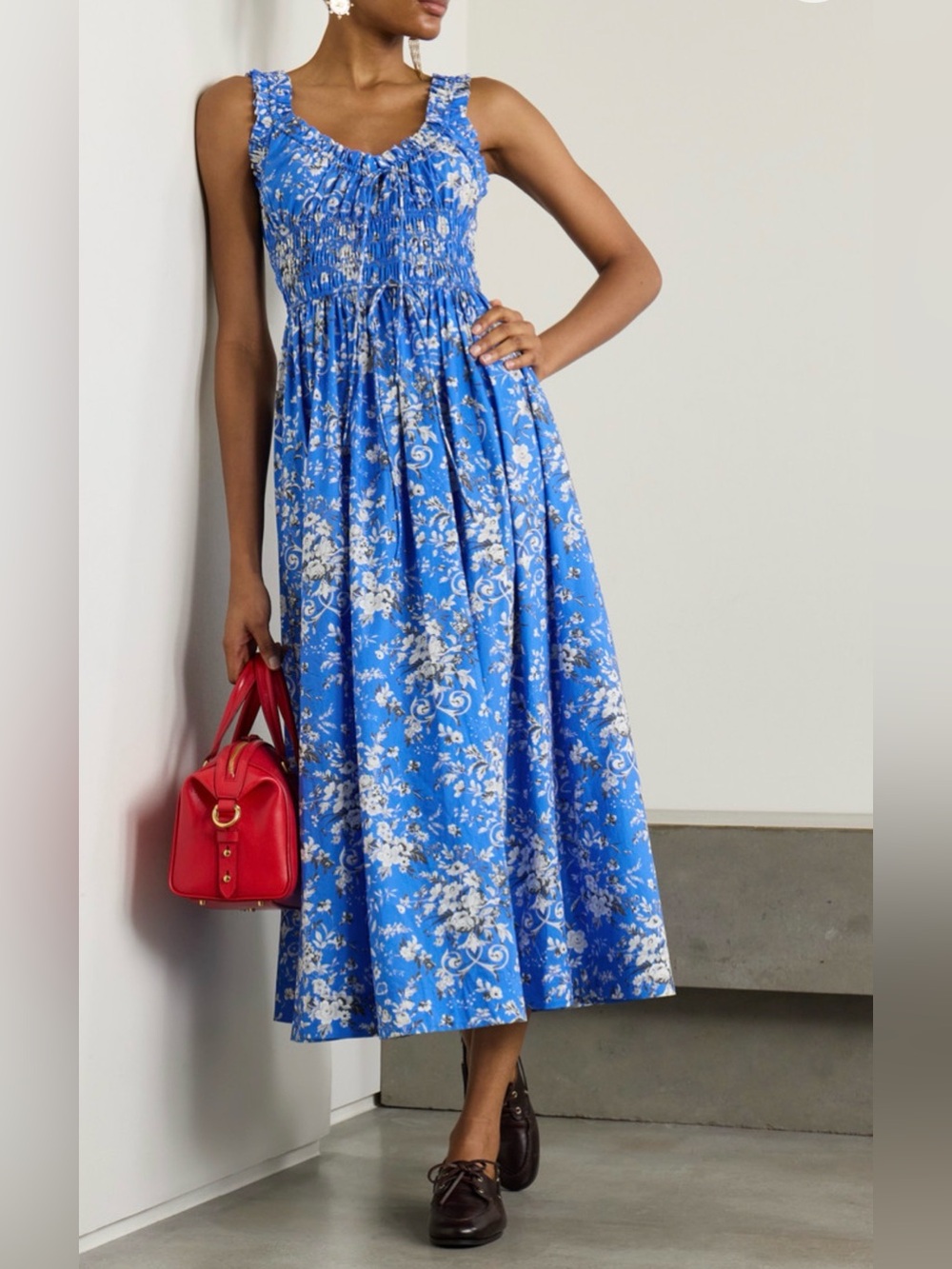 Doen Emmaretta Dress in Jardin de la Fontaine size M